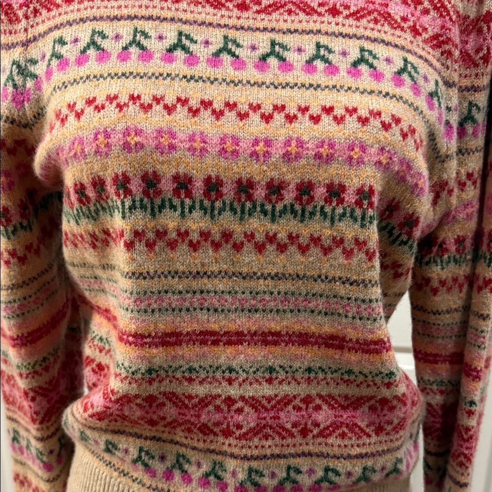 J. Crew Women's Vibrant Patterned Sweater - Picture 5 of 9